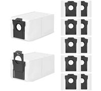 12 Sacs à poussière pour Dreame L10s Pro Ultra Heat/L10s Ultra Gen 2/L10s&L50 Pro Ultra/L40 Ultra&Ultra AE/X30 Ultra/X40&X50 Ultra Complete/X40&X50 Master/Mova E30&Z50&V50 Ultra de Rechange aspirateur