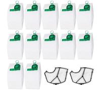 12 Sacs à Poussière pour Vorwerk Kobold VK140 VK150 FP140 FP150 + 2 Filtres,Accessoires Compatibles,Accessoires Définis pour Vorwerk Kobold StaubeSucker