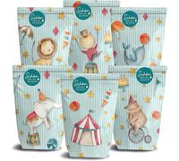 12 Sacs Cadeaux Imprimés Pour Anniversaire-Thème Cirque-Cadeaux À Remplir Et À Offrir-Petit Remerciement À Tes Invités-Set 13