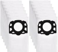 12 Sacs d'Aspirateur KFI 357 Compatible avec Kärcher WD2 Plus, KWD1, KWD2, KWD3, WD3, WD 3 Battery, SE 4001, SE 4002 Aspirateur, Sachets Filtres Remplacement Compatible avec Kärcher 2.863-314.0