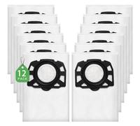 12 sacs d'aspirateur KFI 357 pour Kärcher WD2Plus/WD3/KWD1 /KWD2/KWD3/MV3/WD3.200-WD3.800M/SE4001/SE4002 Aspirateur, remplace 2.863-314.0