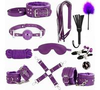 12 sangles de fixation extensibles, outil combiné polyvalent pour lits en cuir décoratifs (Violet) +Y12.5