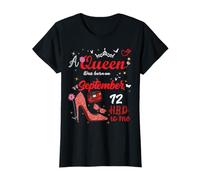 12 Septembre Anniversaire Cette Reine est née Le 12 Septembre T-Shirt