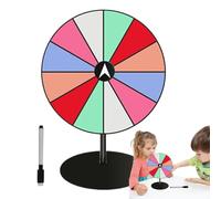 12 Slots Prize Wheel, table Prize Wheel Spinner, Heavy Duty Base with Dry Erase, Raffle Game for Trade Shows, Carnivals, and Events, 10,63 x 7,87 pouces (3 mm)