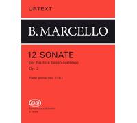 Marcello Sonate (12) Pour Flûte A Bec Op. 2 Vol. 1