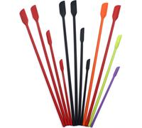 12 spatules en silicone de 3 tailles Set Mini racloir en verre Petite spatule en silicone Spatule de maquillage Mini spatule Lotion Agitateur