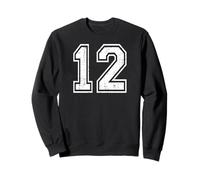 12, Sports d'équipe numéro Douze, Grunge Varsity Matching Sweatshirt