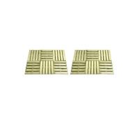vidaXL Dalles de terrasse 12 pcs 50x50 cm Bois Vert 276430
