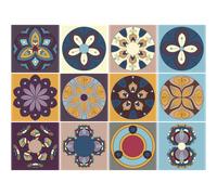 12 stickers carrelages azulejos Carmelo