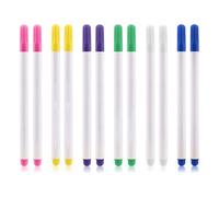 12 Stylo pour Couture Effaçable, Friction Couture Feutre Tissu Crayons Marqueurs Encre Soluble dans l’Eau Marquage Précis et Temporaire pour Vêtements Chaussures Cuir Accessoires et Projets de Couture