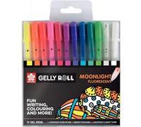 12 stylos - Encre gel - Gelly Roll - Moonlight Fluorescent - Dessin