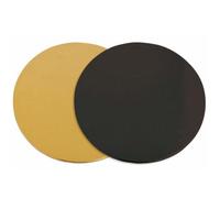 12 supports à gâteaux ronds doré-noir Ø 24 cm