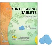 12 Tablettes Nettoyantes pour Sols - Nettoyant pour Carrelage et Vinyle - Élimine en Profondeur Graisse et Taches d'Huile - Laisse les Sols Éclatants de Propreté