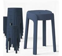 12 Tabourets Gigognes empilables BM Home Tab-Bleu-Fonce en Plastique, légers pour la Maison Salle de Classe, Cuisine, Jardin