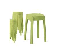 12 Tabourets Gigognes empilables BM Home Tab-Vert en Plastique, légers pour la Maison, Salle de uisine, Jardin