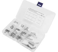 12 tailles de goupilles à chape en acier inoxydable, tête plate à trou unique, forme en T, kit d'assortiment de goupilles rondes pour voitures 60pcs