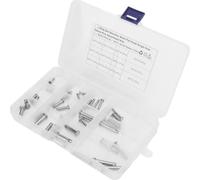 12 tailles de goupilles à chape en acier inoxydable, tête plate à trou unique, forme en T, kit d'assortiment de goupilles rondes pour voitures 44pcs