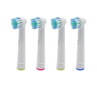12 têtes de brosse de rechange compatibles avec les brosses à dents électriques Oral-B Advance Power, Pro Health, Triumph, 3D Excel et Vitality Precision Clean(4 Pcs)