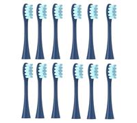 12 têtes de rechange, compatibles avec Oclean Flow/X/X PRO/Z1/F1/One/Air 2/SE, brosses à dents souples pour aspirateur (12 pièces, bleu, taille unique)