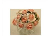 12 tiges fleurs papier 10x2.5cm rose - hobi fl628ro Rose G