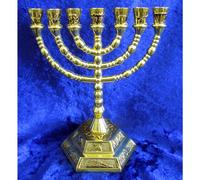 12 Tribus d'Israël Menorah du Temple de Jérusalem choisir parmi 3 tailles or ou argent (or 5 pouces)