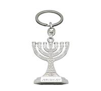 12 Tribus D'Israël Menorah Juif 7 Branche Branche Couchette Porte-clés Jérusalem Religieux pour Le À Main du À Église