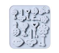 12 trous 3D vintage pour moules à savon en silicone en, Blue