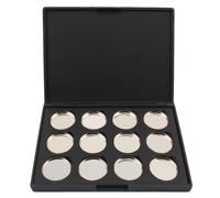 12 Trous Vides Fards À Paupières Panneau Blanc Aluminium Palette Casseroles Maquillage Amovible Nouveau