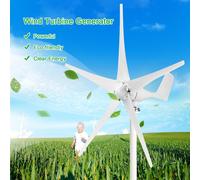 12 V 1200W Générateur éolien avec contrôleur de charge 5 lames type MinityPe Turbine Kit clair moulin à vent d'énergie pour les bateaux de route à domicile