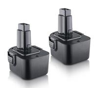 12 V 4,8 Ah DC9071 Ni-MH Remplacement pour batterie Dewalt 12 V DC9071 DE9071 DW9072 DE9074 DE9075 DE9501 DW9071 DE9037 DE9072 152250-27 3977455 -01 Batterie Outils électriques sans fil (lot de 2)