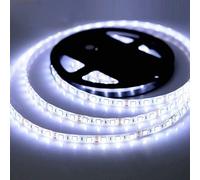 12 V Cool White Led Strip,5 M 6000-6500 K,300 Leds,5050 Smd Flexible Ip65 Waterproof,Cuttable Strip For Decorative Indoor Lighting Parties,Holidays,Christmas,Cupboard,Tv
