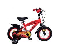 12 Vélo D'Enfant Rouge 3-4, 5 Ans Disney Cars Vélo Avec Roues D'Appui Auto
