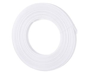 12 Verges 12mm Baleine Couture, Polyester Basse Densité Baleines Cousables pour Corsets Robe Mariée Mariage & Robes Soirée Chapeaux Sacs Main DIY Artisanat (Blanc)