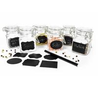 12 Verre Verrouillable Avec Tafelfeld Craie Pots de Confiture Bocaux à Conserves