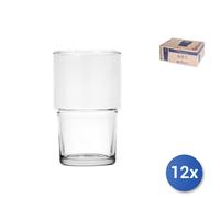 12 Verres Long Drink En Verre Transparent Hill 44Cl