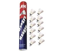 12 Volant Badminton, Paquets Plume en Plumes De Canard avec Haute Élasticité Et Durabilité, Balles De Badminton À Grande Vitesse Volants De Badminton pour La Compétition Et L'entraînement