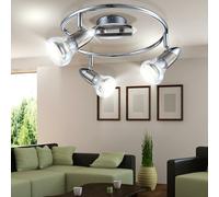 Plafonnier LED 12 watts spot cocarde éclairage pivotant Globo 54537-3