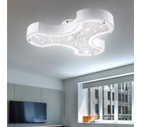 12 Watt LED Lampe De Plafond Lampe Verre Courbé Cristal Triangle Forme Lumière