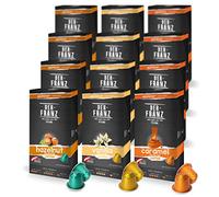 12 x 10 Capsules de café compatibles Nespresso, (40 x aromatisé à l‘arôme Noisette, 40 x Vanille, 40 x Caramel)