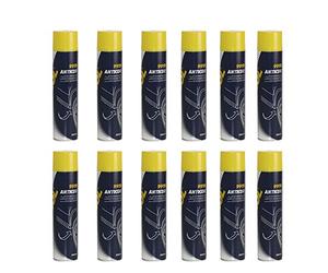 12 x 650 ml MANNOL 9919 anticor Noir/unterboden Protection bitume überlackierbar