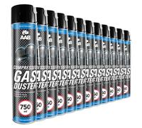 12 x AABCOOLING Bombe Air Sec 750ml, Bouteille Air Comprimé, Nettoyage des Ordinateurs, Dépoussiérant en Spray, Enlève la Poussière, Aérosol sans Odeur, Nettoyant Clavier, Matériel Informatique