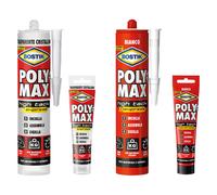 12 X ADHeSIF D eTANCHeITe UNIVERSEL POLY MAX HTE gr. 165 - blanc (bande A clip)