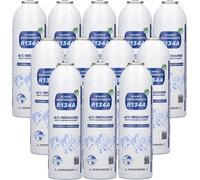 12 x Alaska Refrigerants Réfrigérant de remplacement R134a pour véhicules : pack de 12 pour ateliers