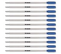 (12 x BLUE INK) - 12 x Pen Refills, Medium 0.7mm Point By NEO+. They Are Cross Compatible (12 x BLUE INK)