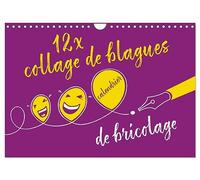 12 x collage de blagues - calendrier de bricolage (Calendrier mural 2026 DIN A4 horizontal), CALVENDO calendrier mensuel