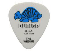 12 x Dunlop Tortex Wedge Guitare Picks/médiators - 1 mm Bleu dans une boîte pratique Pick