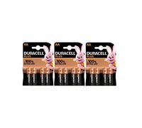 12 x Duracell AA Plus Alcaline (3 ampoules de 4 batteries) 12 piles stylo