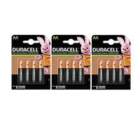 12 x Duracell AA rechargeable 2500 mAh (3 ampoules de 4 batteries) 12 piles rechargeables