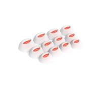 Okuli 12 x Écouteurs en Silicone Embouts d'oreilles pour JBL Tune Flex Casque Écouteurs en Blanc