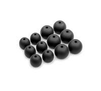 Okuli 12 x Écouteurs en Silicone Embouts d'oreilles pour Shure SE215 Casque Écouteurs en Noir